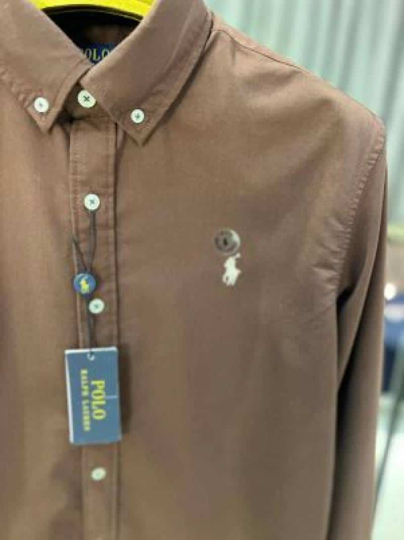 RALPH LAUUREN IMPORTED TRENDING TEN SHIRT CHOCOLATE BROWN