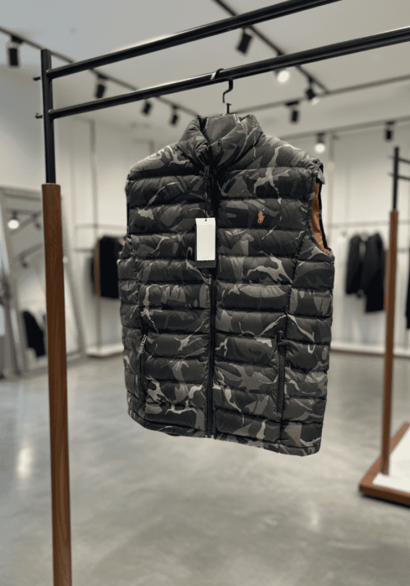 R-ALPH L-AUREN P-OLO THE COLDEN PACKABLE VEST IMPORTED STOCK LIGHT GREEN