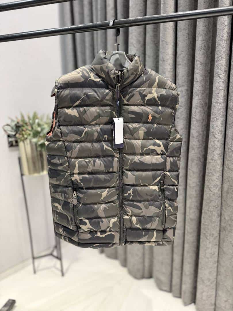 R-ALPH L-AUREN P-OLO THE COLDEN PACKABLE VEST IMPORTED STOCK LIGHT GREEN