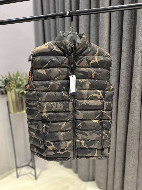 R-ALPH L-AUREN P-OLO THE COLDEN PACKABLE VEST IMPORTED STOCK GREEN