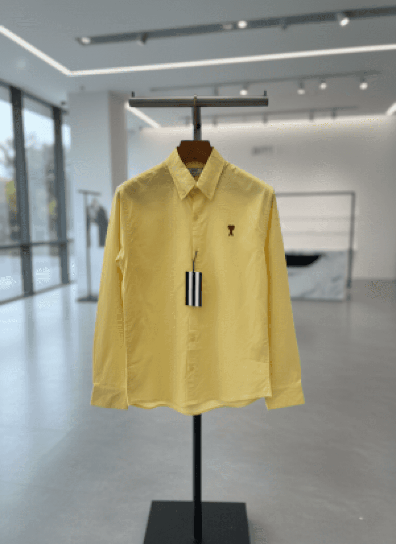 AMI PARIS PREMIUM SHIRT SEMI LINEN FABRIC FULL