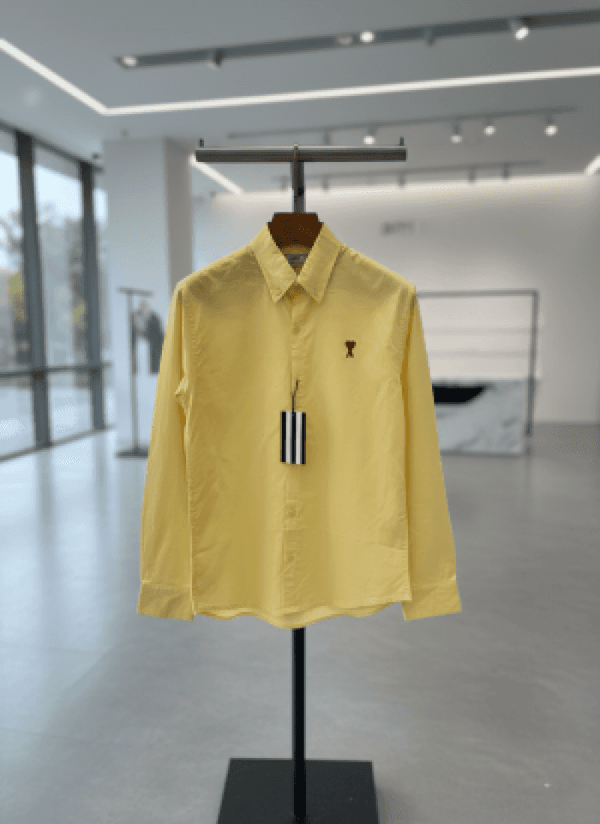 AMI PARIS PREMIUM SHIRT SEMI LINEN FABRIC FULL