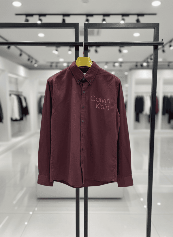 CALVI-N KLEIN IMPORTED HIGH DEMANDED SHIRT MAROON