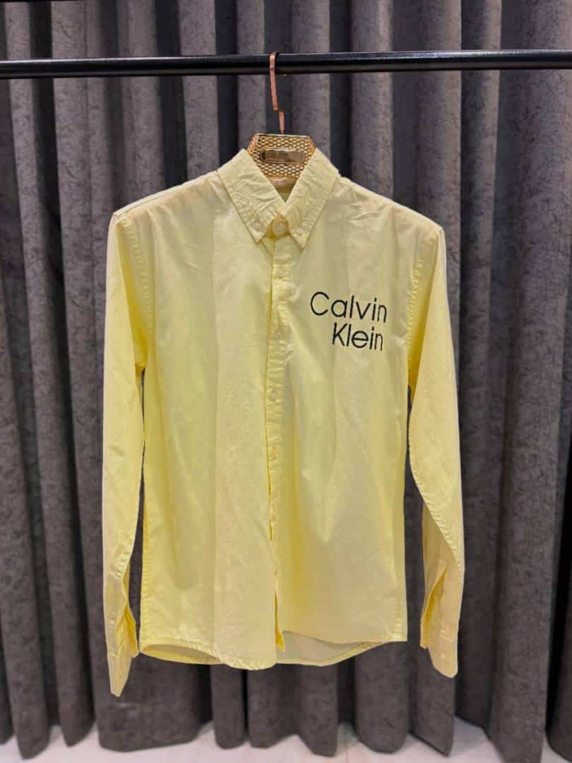 CALVI-N KLEIN IMPORTED HIGH DEMANDED SHIRT YELLOW
