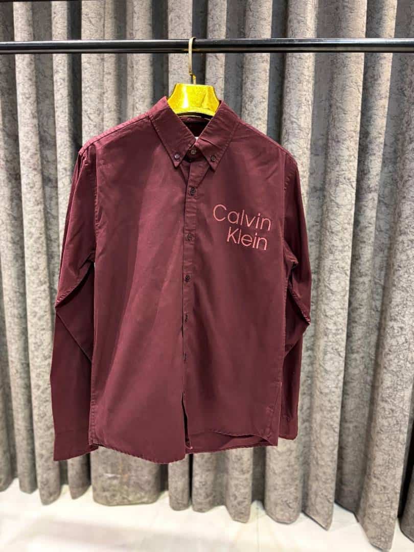 CALVI-N KLEIN IMPORTED HIGH DEMANDED SHIRT MAROON