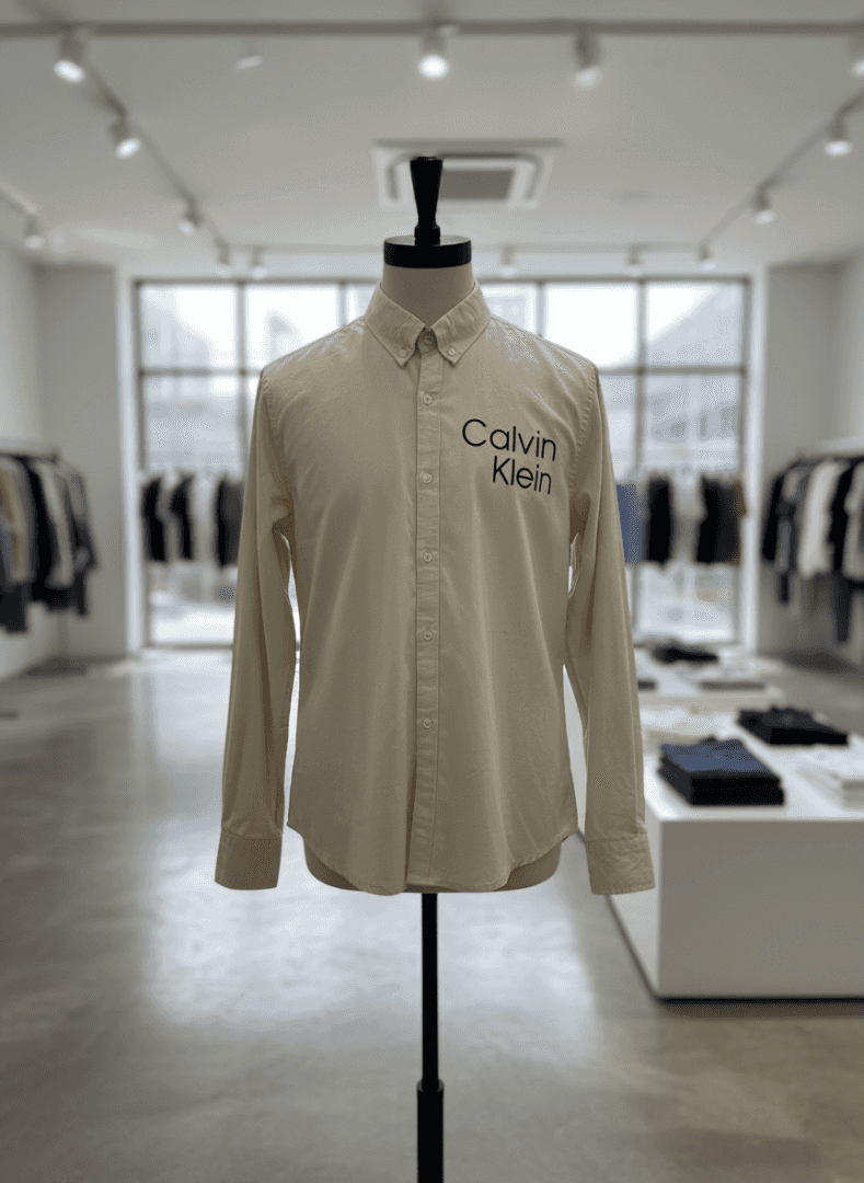CALVI-N KLEIN IMPORTED HIGH DEMANDED SHIRT CREAM Main image