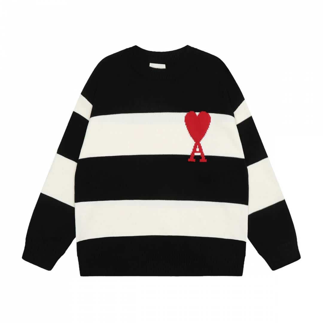 AMI PARIS IMPORTED TRENDING NAVY BLUE SWEATER Main image