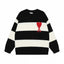 AMI PARIS IMPORTED TRENDING NAVY BLUE SWEATER