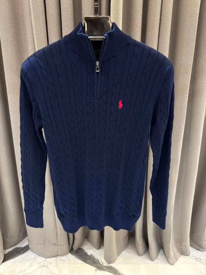 RALPH LAUUREN IMPORTED TRENDING SWEATER NAVY BLUE