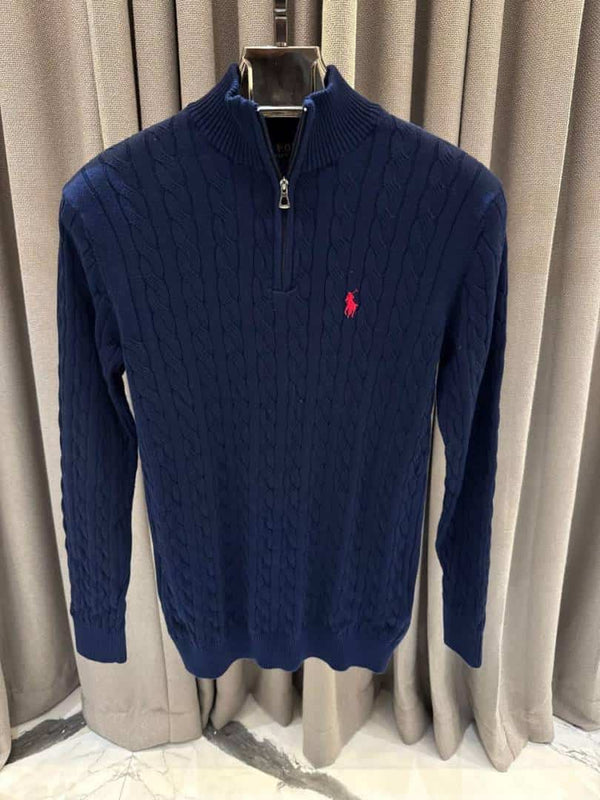 RALPH LAUUREN IMPORTED TRENDING SWEATER NAVY BLUE