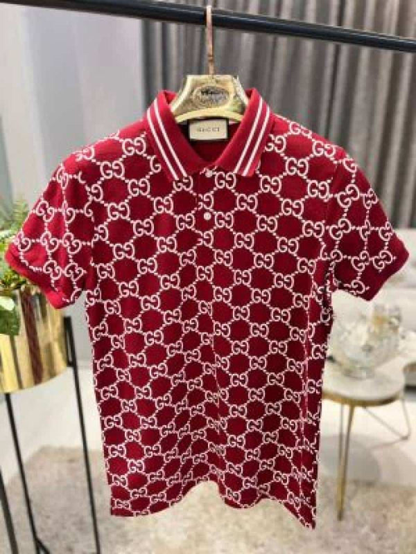 GUCC-I IMPORTED TRENDIN POLO T-SHIRT RED