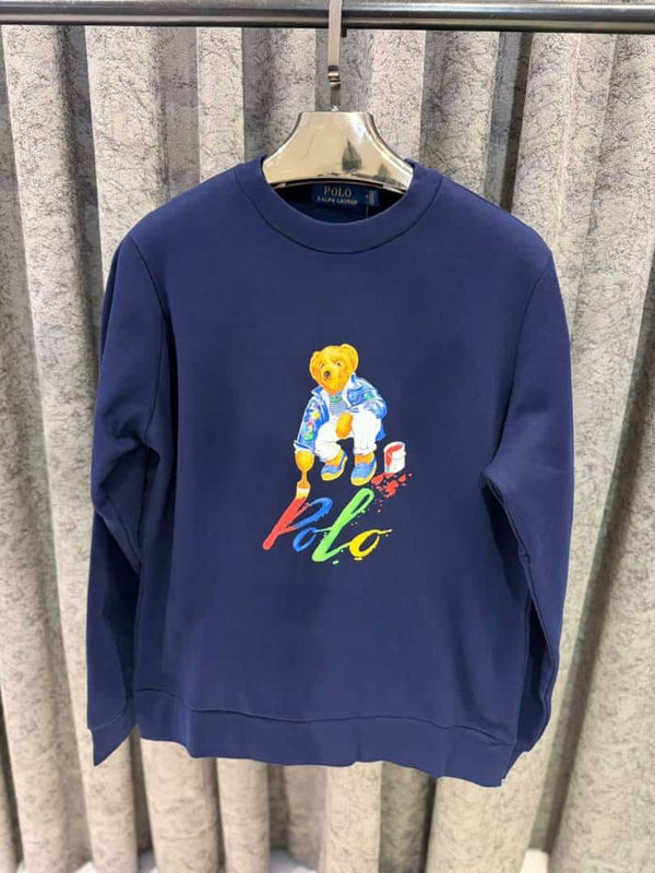 RALPH LAUUREN TRENDING MIDDLE BRAND SWEATSHIRT NAVY BLUE
