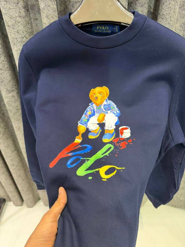 RALPH LAUUREN TRENDING MIDDLE BRAND SWEATSHIRT NAVY BLUE