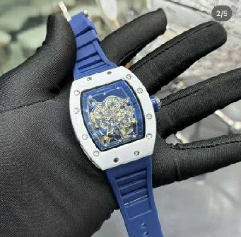RICHARD MILLE BUBBA STORE ARTICLE OPEN Royal Blue with white