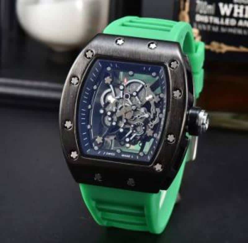 RICHARD MILLE BUBBA STORE ARTICLE OPEN Green with black Main image