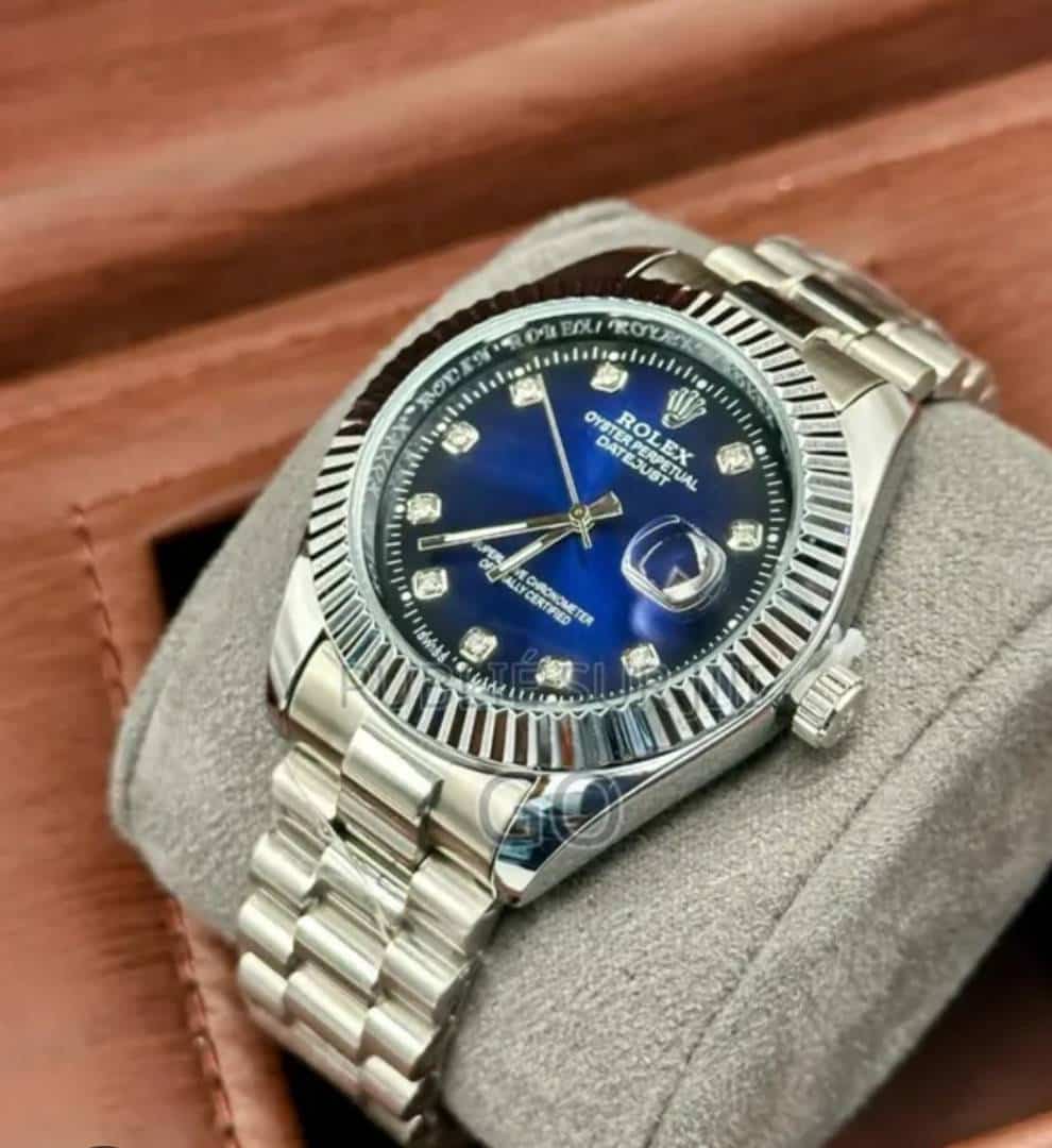 ROLLEX DATE JUST DIAMOND royal blue stainless steel jubilee belt 003 Main image