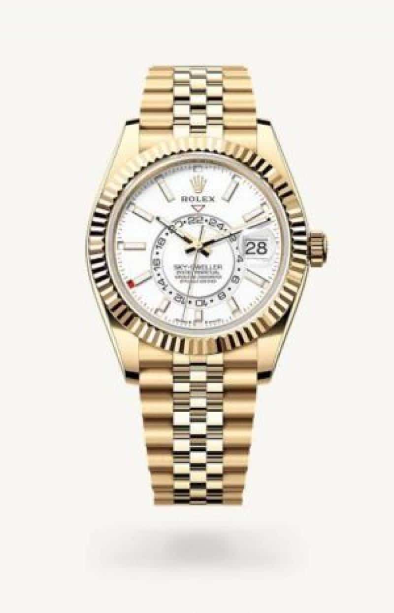 ROLE.X SKY DWELLER STORE ARTICLE Fulll Gold white dial Main image