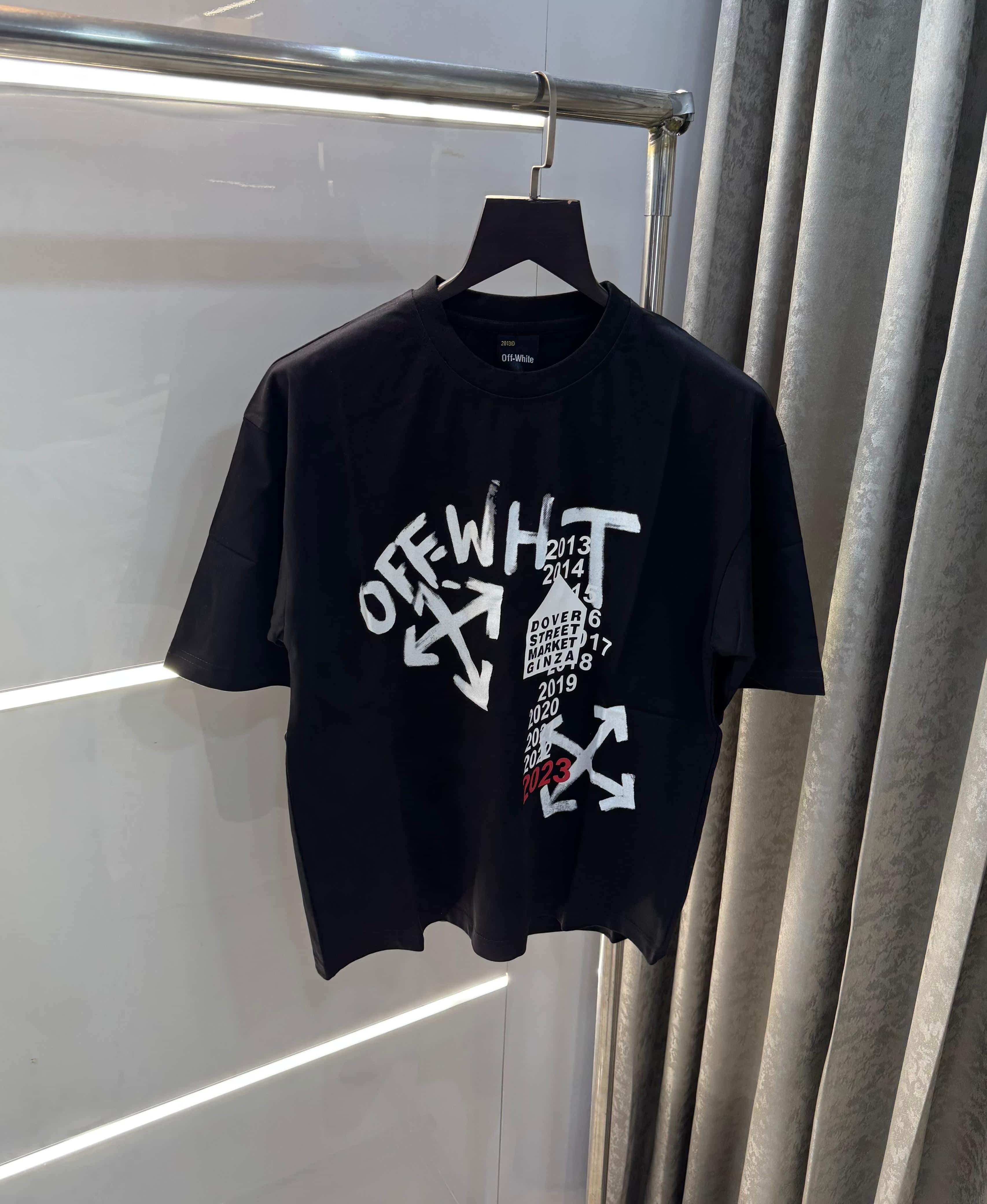Off  White Black Imported Oversized T-Shirt Main image