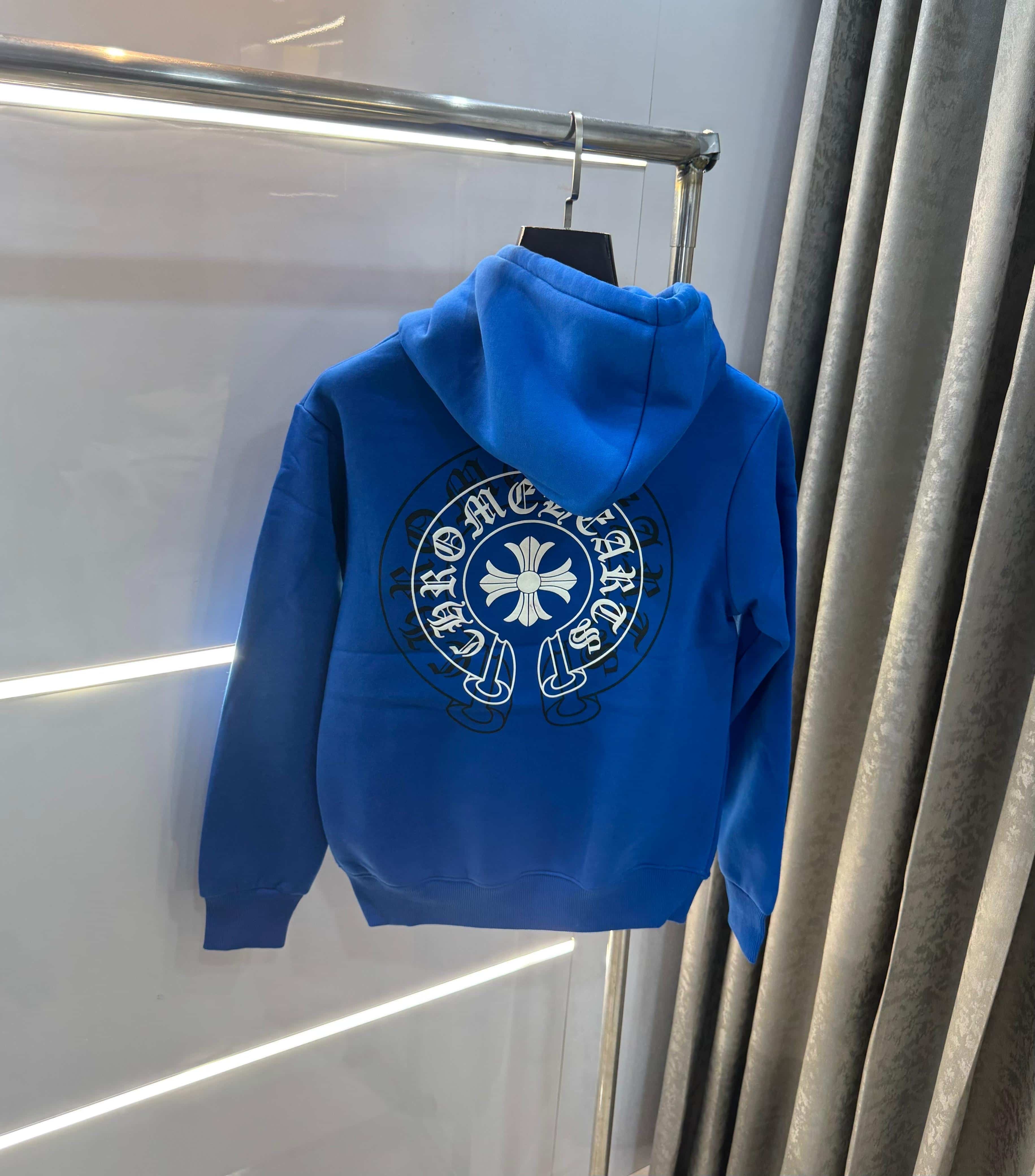 Chrome  Hearts Black Embroidery Logo Imported Hoodie Secondary image