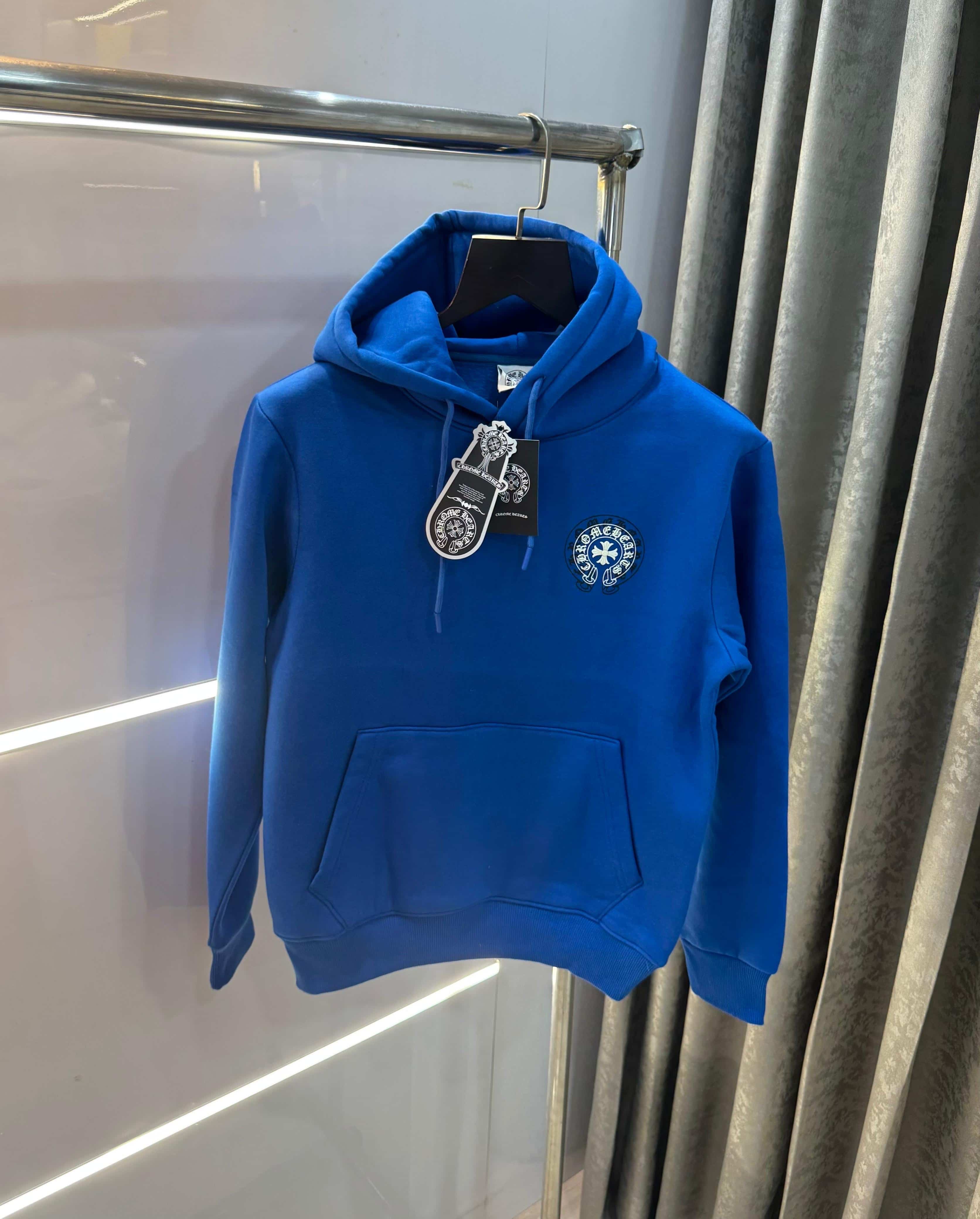 Chrome  Hearts Black Embroidery Logo Imported Hoodie Main image
