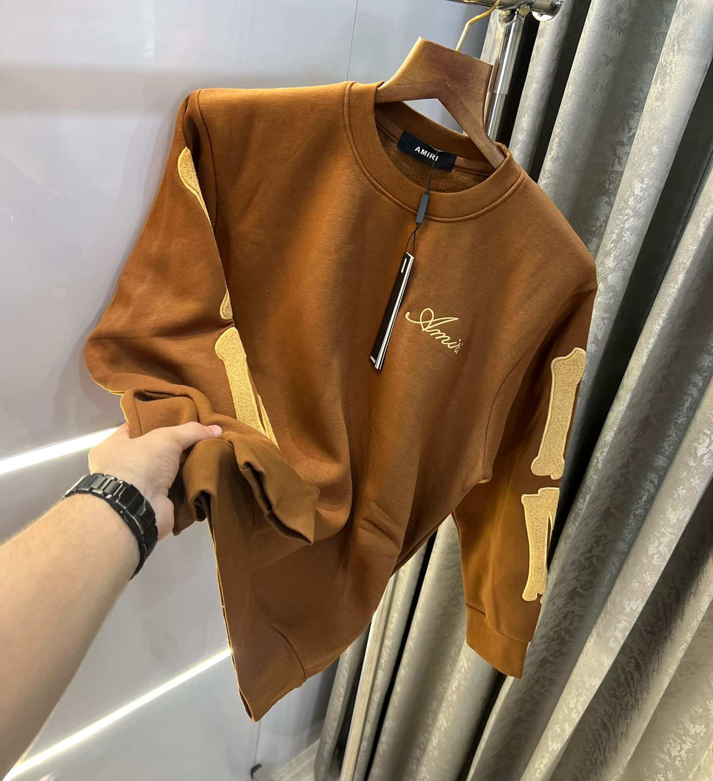 Amir i Brown Bone Print Premium Sweatshirt Main image