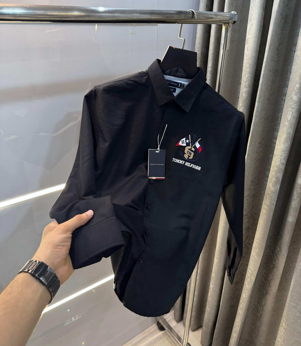 Tommy  Hilfiger Black Premium Classic Shirt