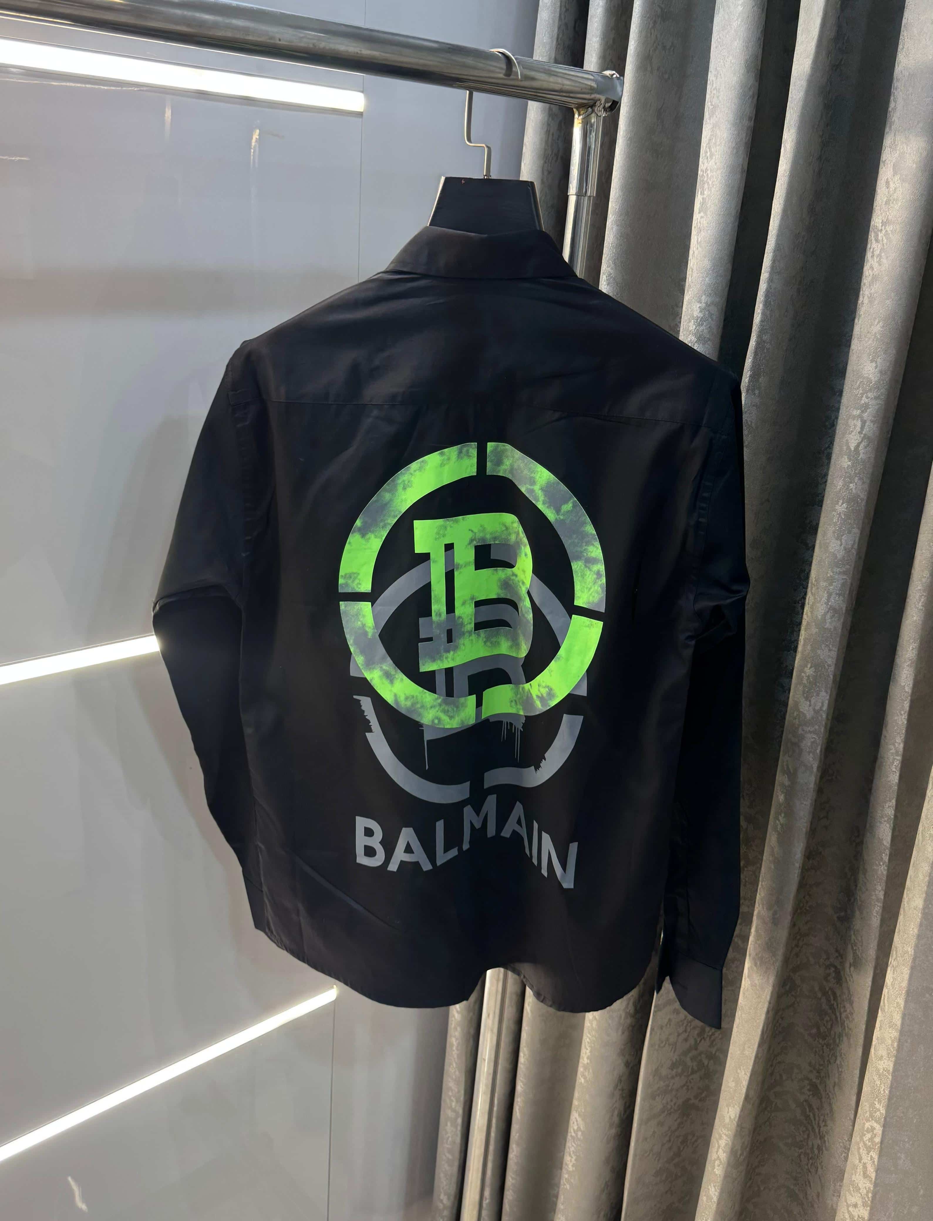 Balmai n Paris black green  Back Print Premium Classic Shirt 002 Main image