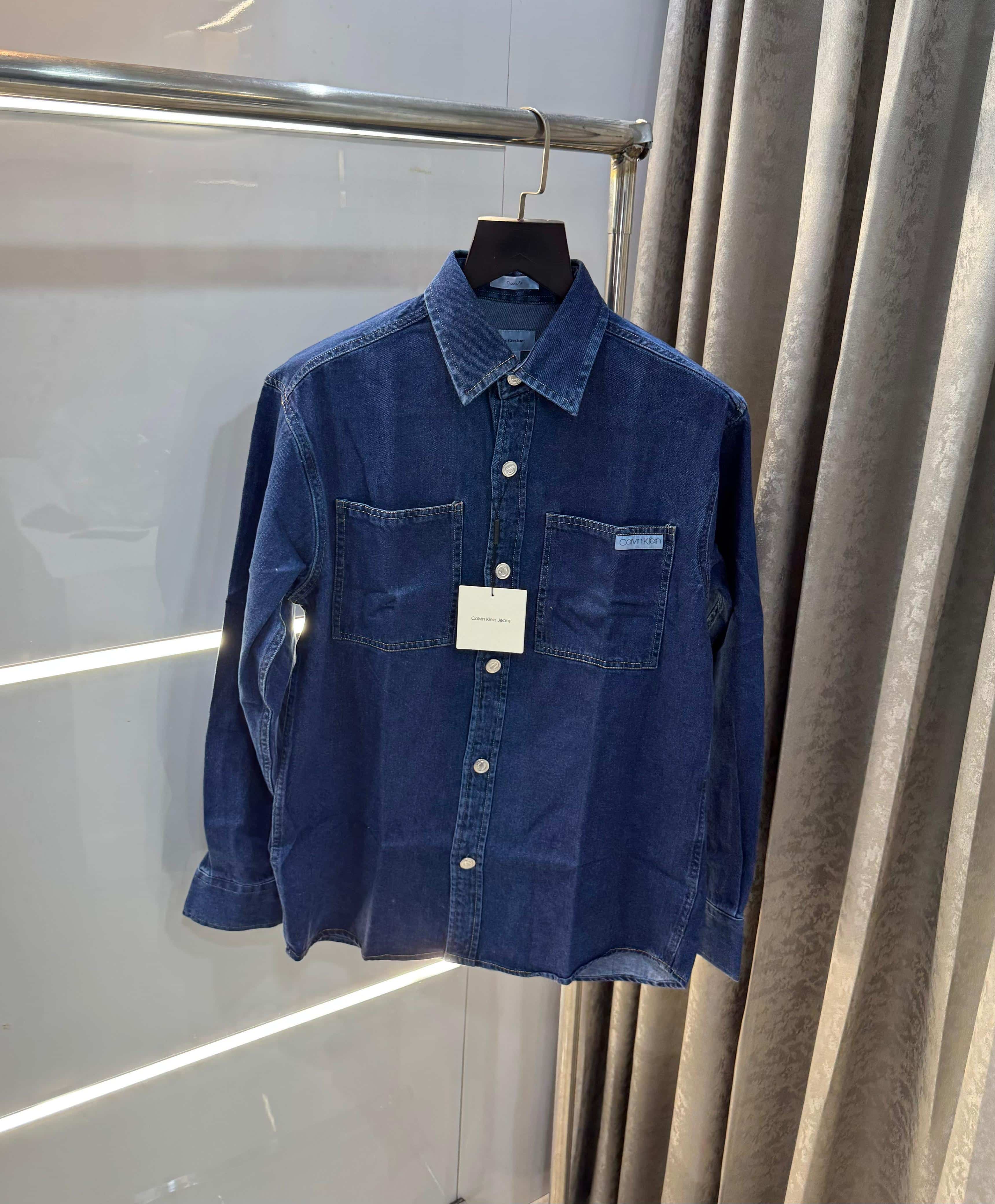 Calvi n Klein blue dineim  Look Premium Classic Shirt Main image