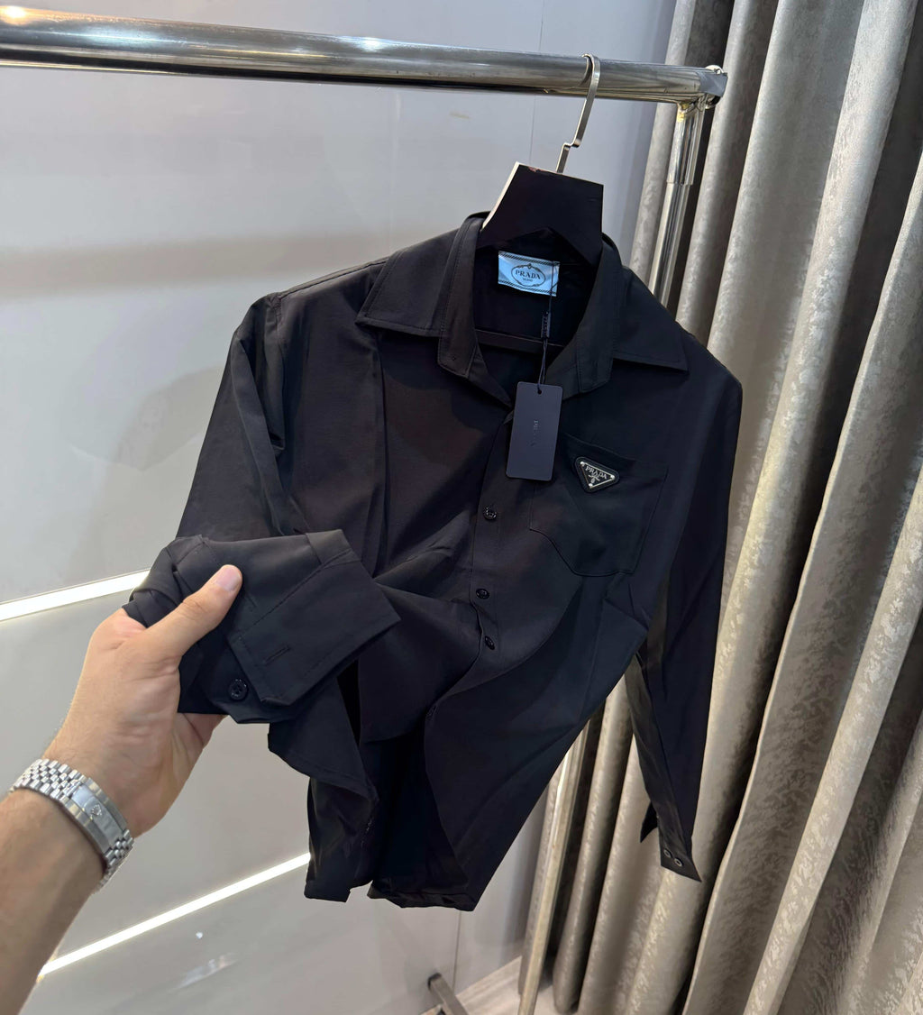Prad a Milano Black Printed Imported full sleeve Shirt