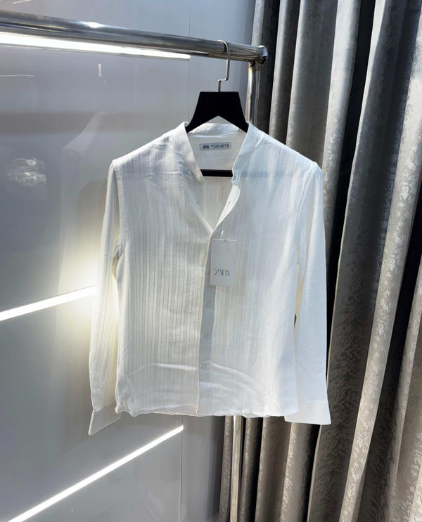 Zar a wahit  Chinese Collar Premium Knitted Shirt