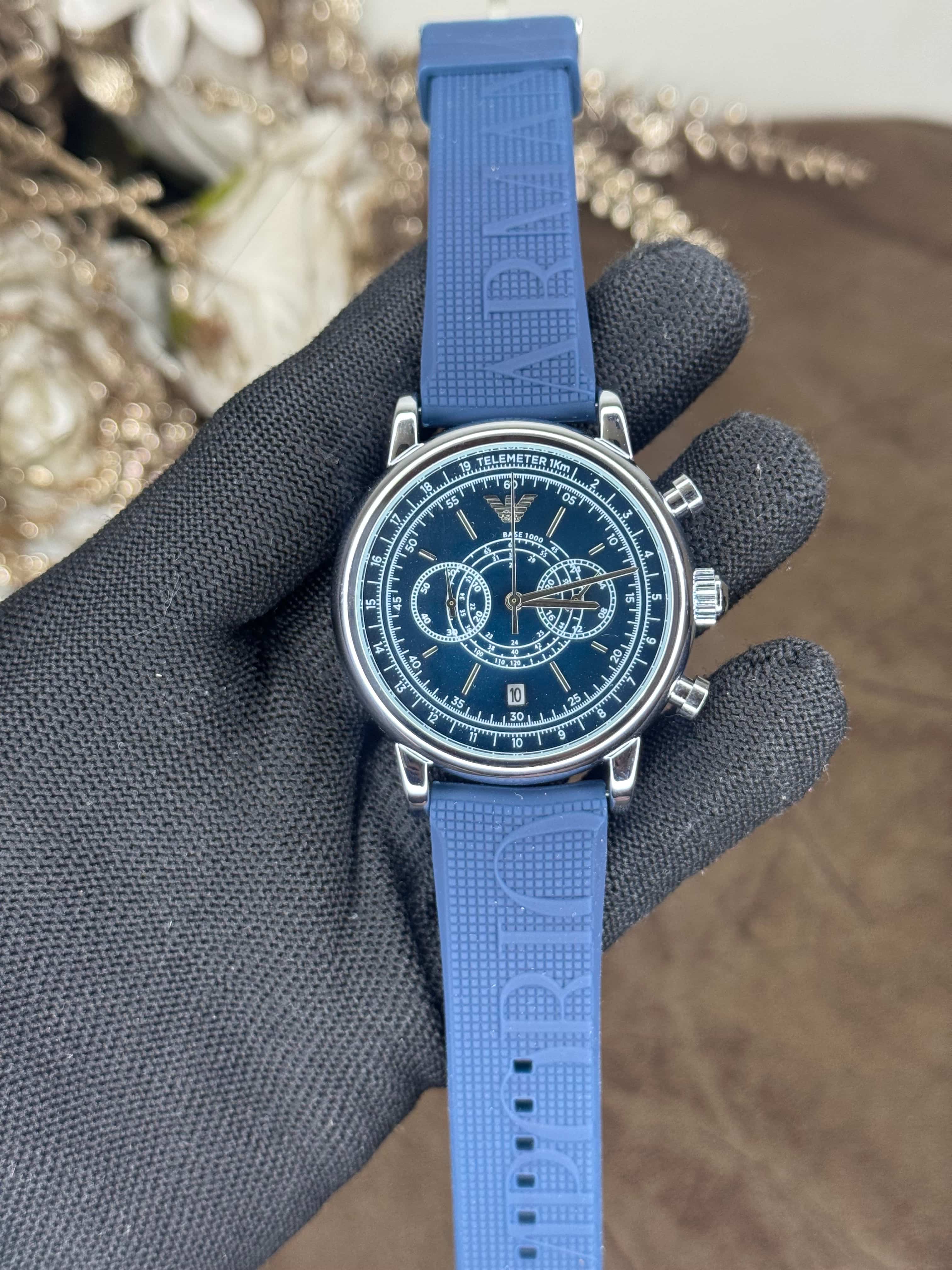 Emporio  Arman i Blue Chronograph Watch