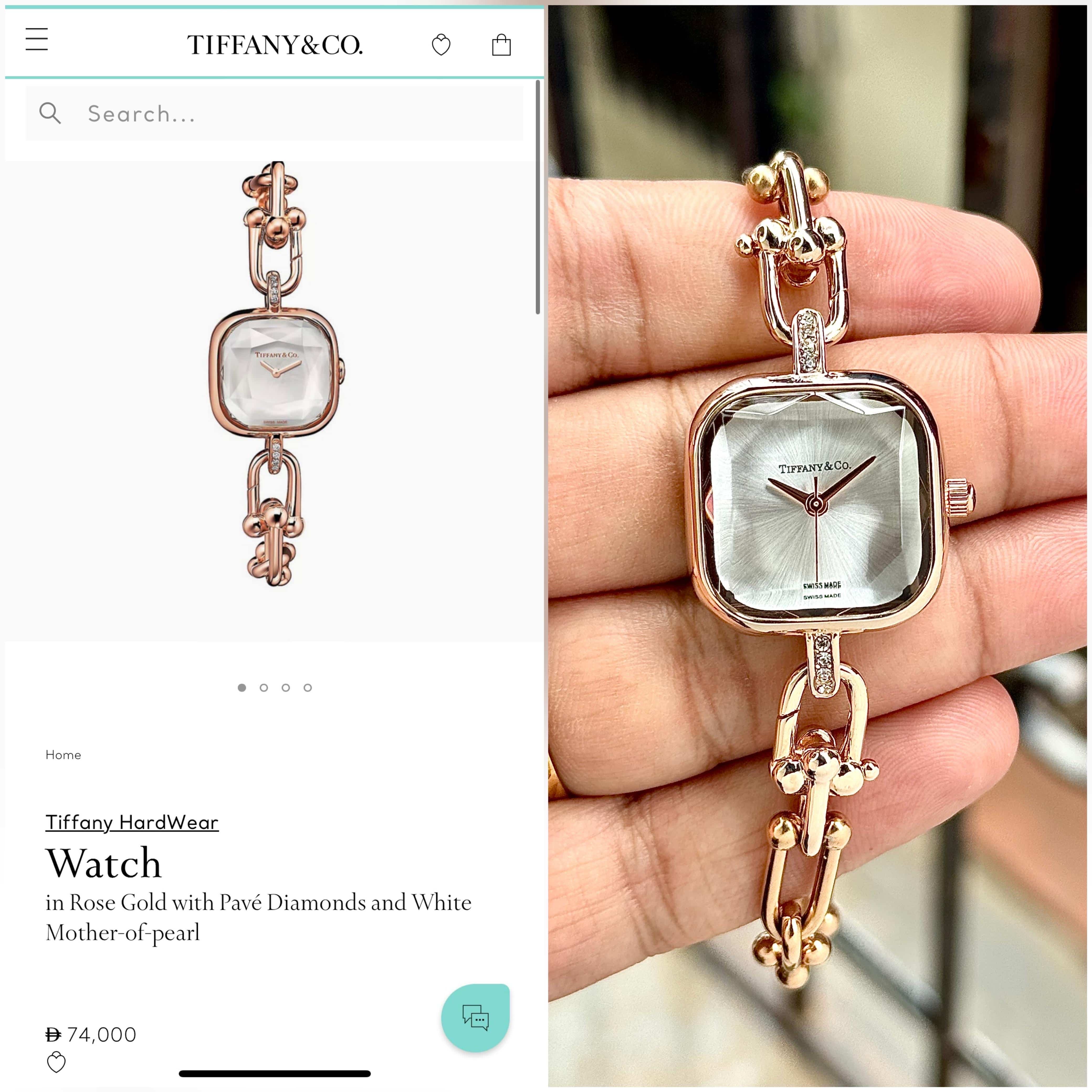 Tiffany&Co. Copper White Premium Ladies Watch Main image
