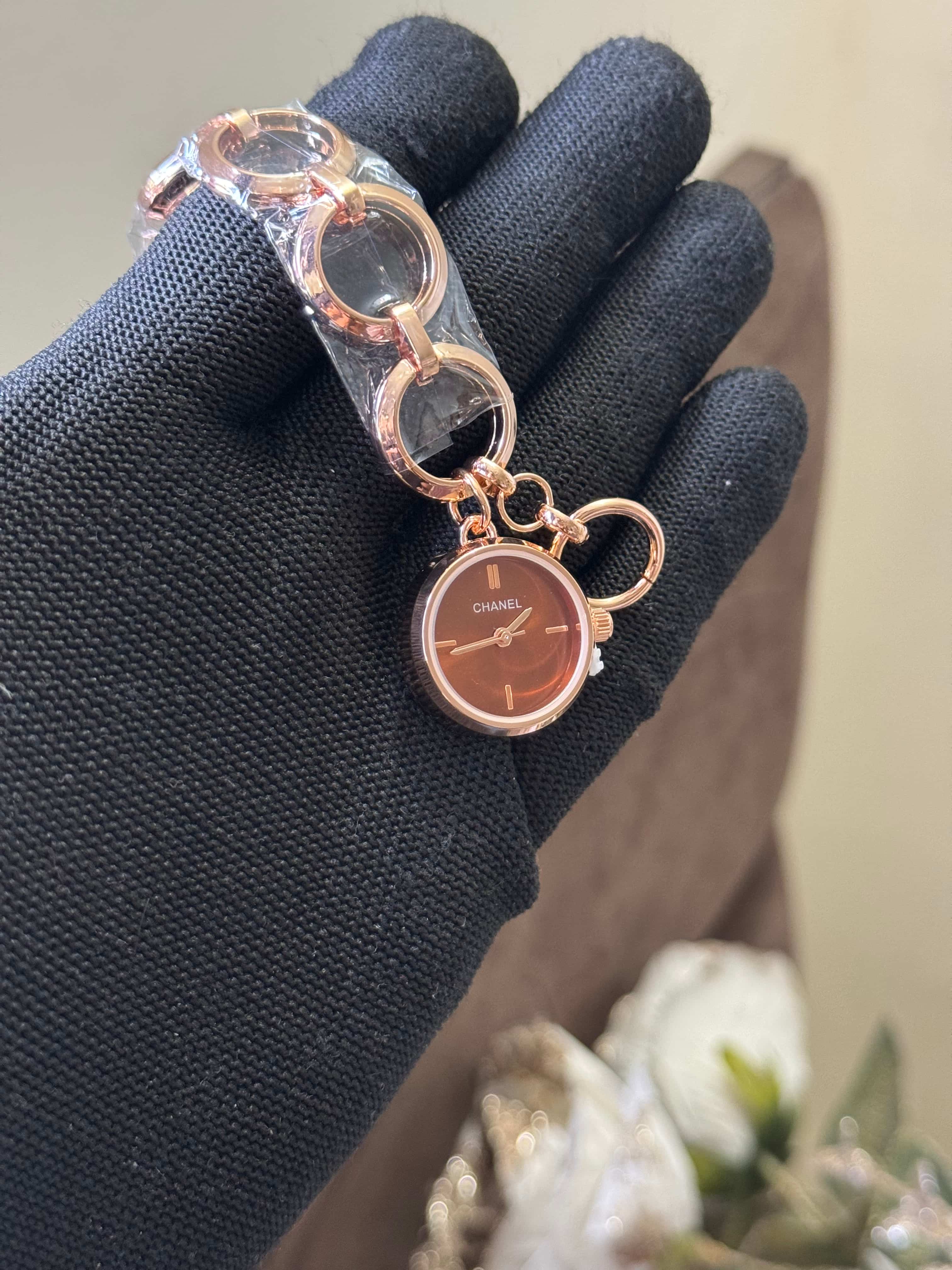 Chane L Bracelet Designer Copper Brown Dial Premium Watch Secondary image