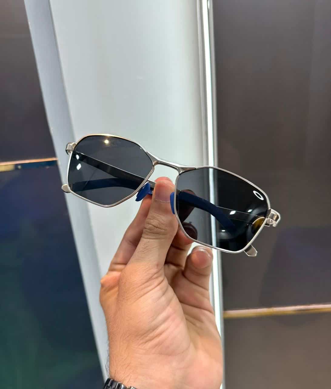 Oakle y Silver Black Premium Shades 1186