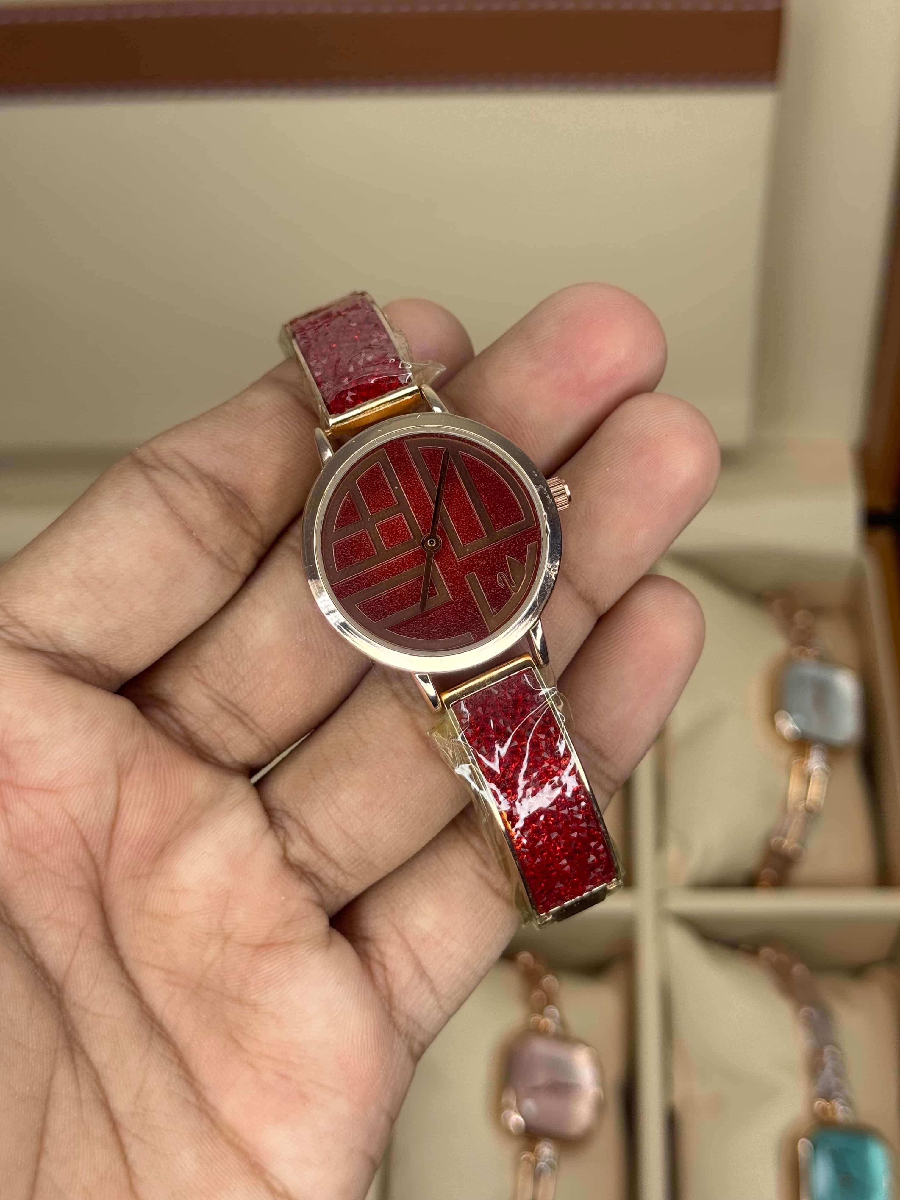 Swarovsk i Cosmic Red Premium Ladies Watch Secondary image