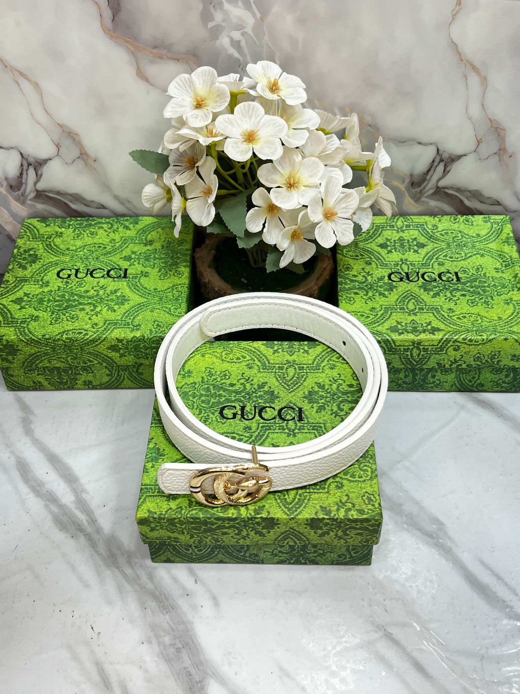 GG Gu...CCI PREMIUM QUALITY IMPORTED LADIES BELT WITH BO..X.