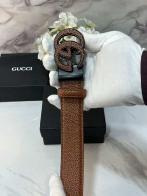 GU·CCI PREMIUM QUALITY IMPORTED AUTOLOCK BELT WITH OG BO..X GG-608 Secondary image