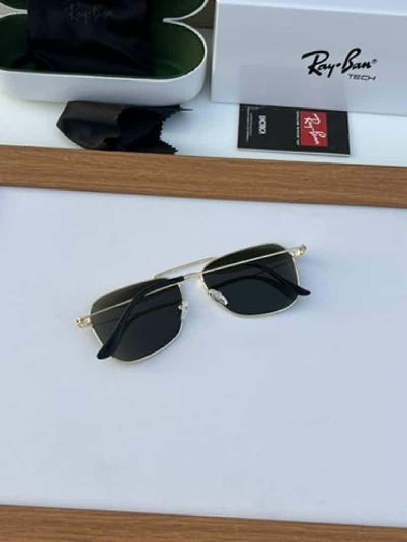 rayban reverse metal gold green Secondary image