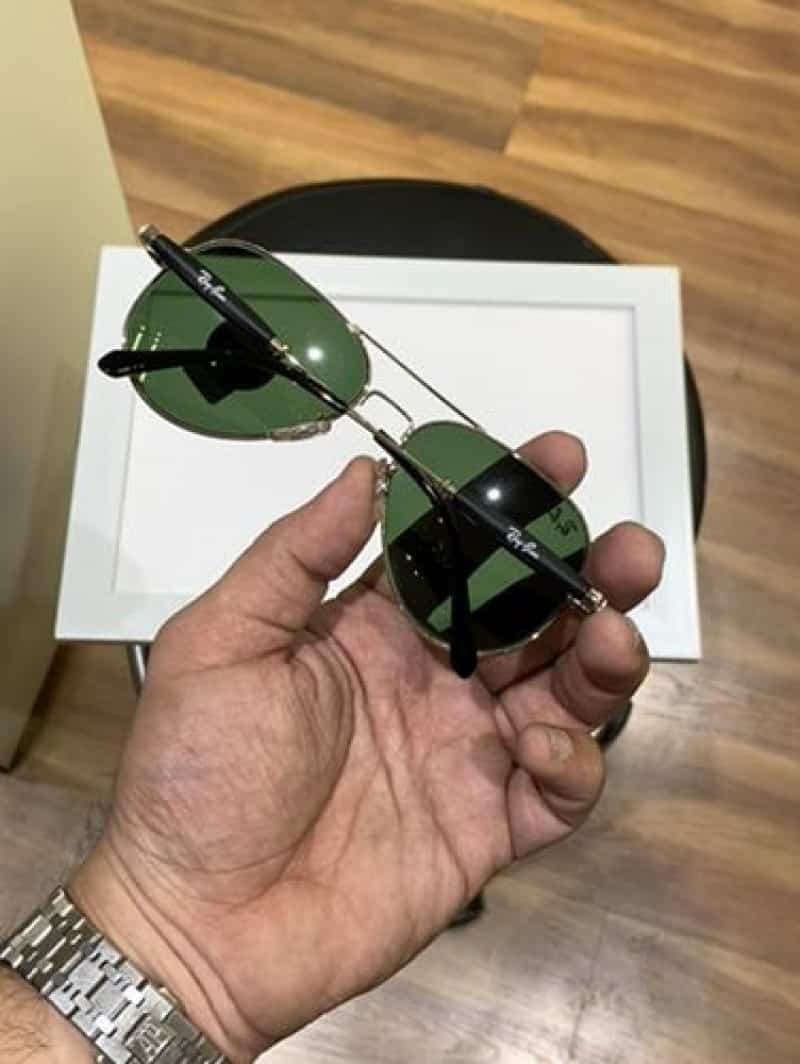 rayban 3517 silver green