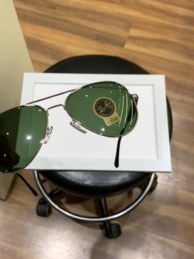 rayban 3517 silver green