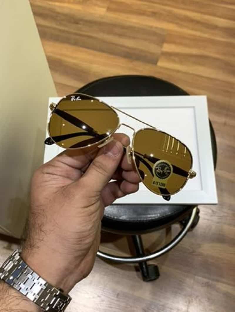 rayban 3517 gold brown Main image