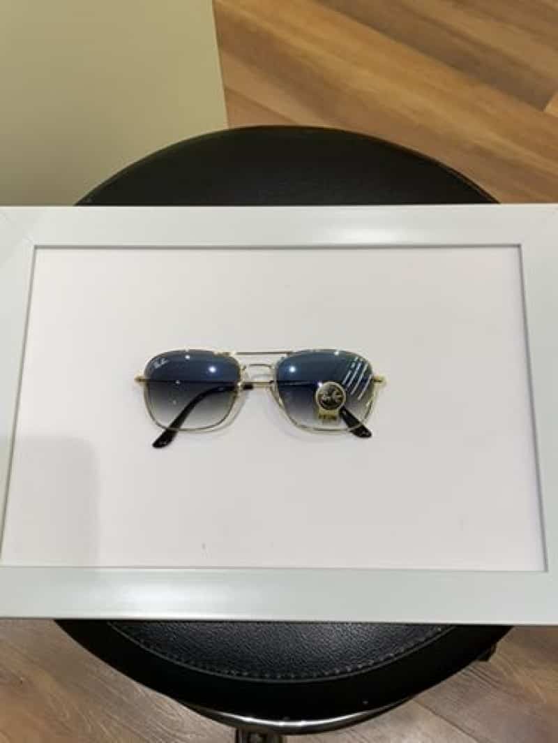 rayban 3136 gold blue Secondary image