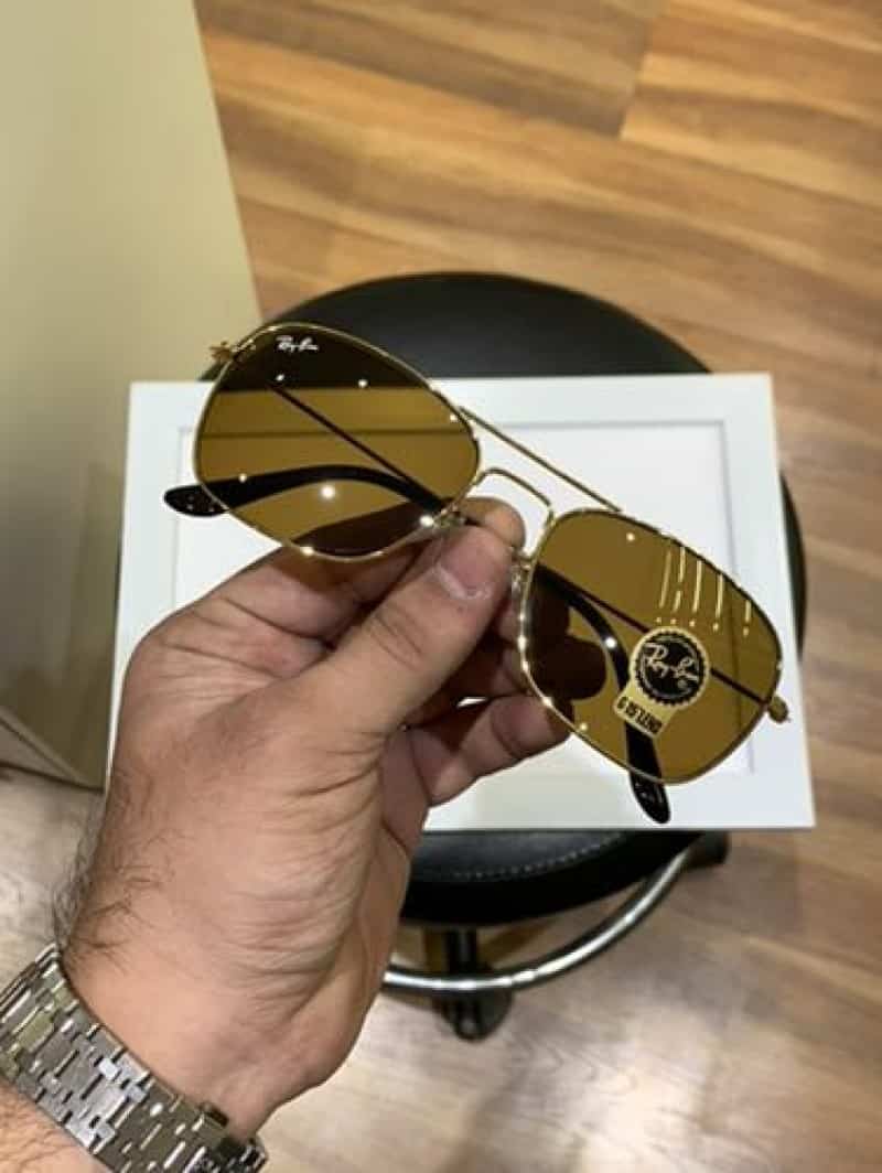 rayban 3136 gold brown Main image