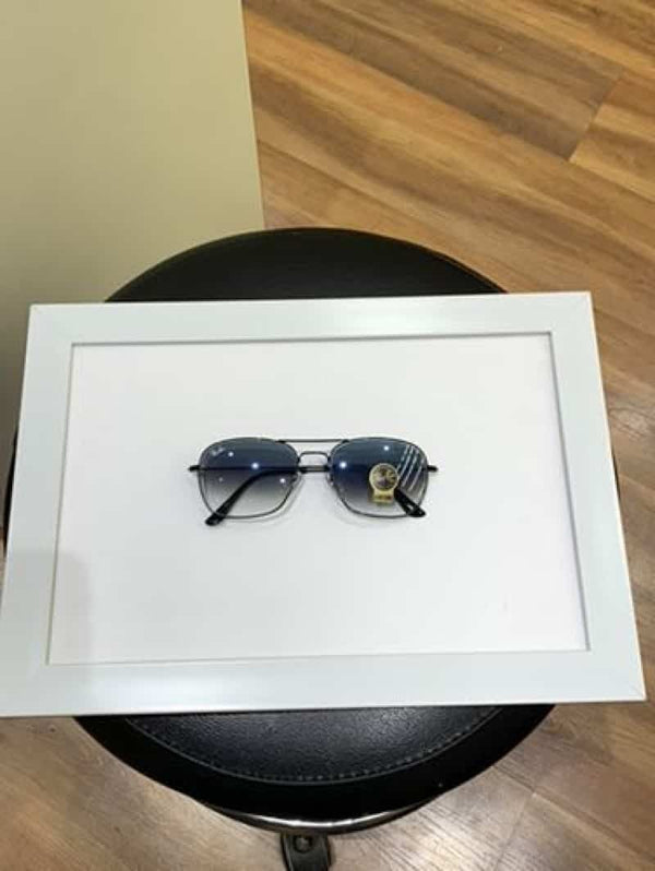 Rayban 3136 blue shaded