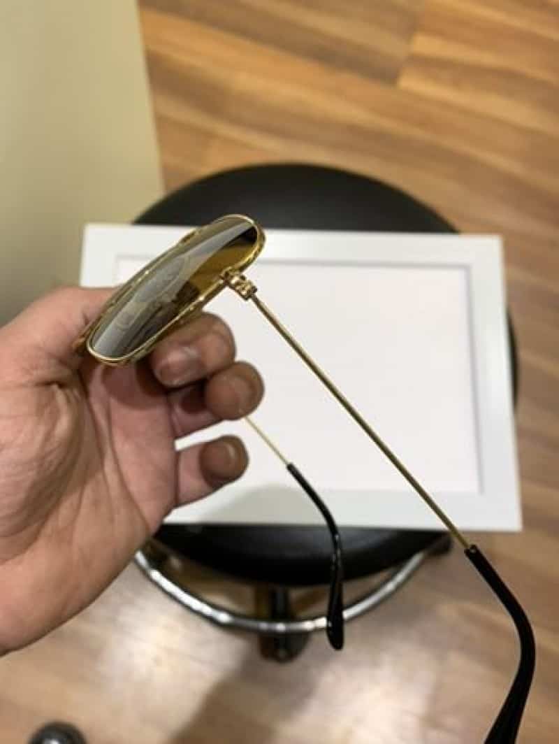 rayban 3136 gold brown