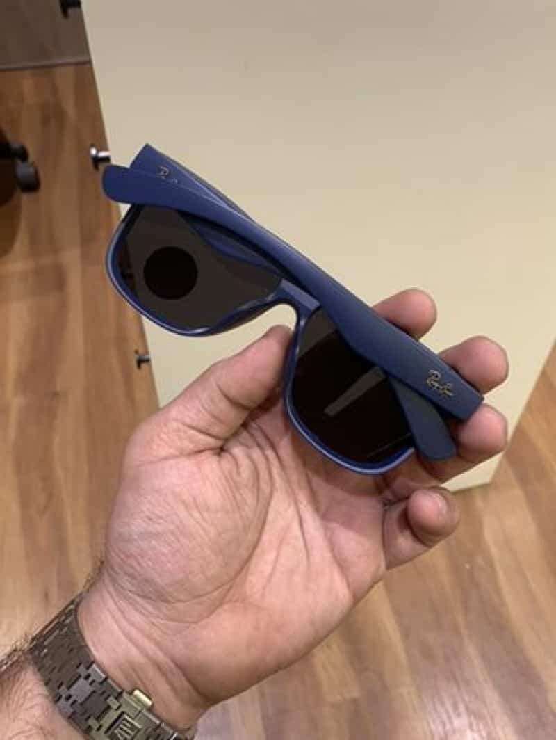 rayban 650 blue black