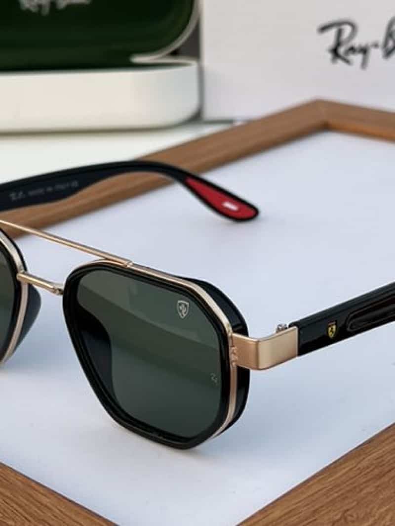 rayban 3160 gold green