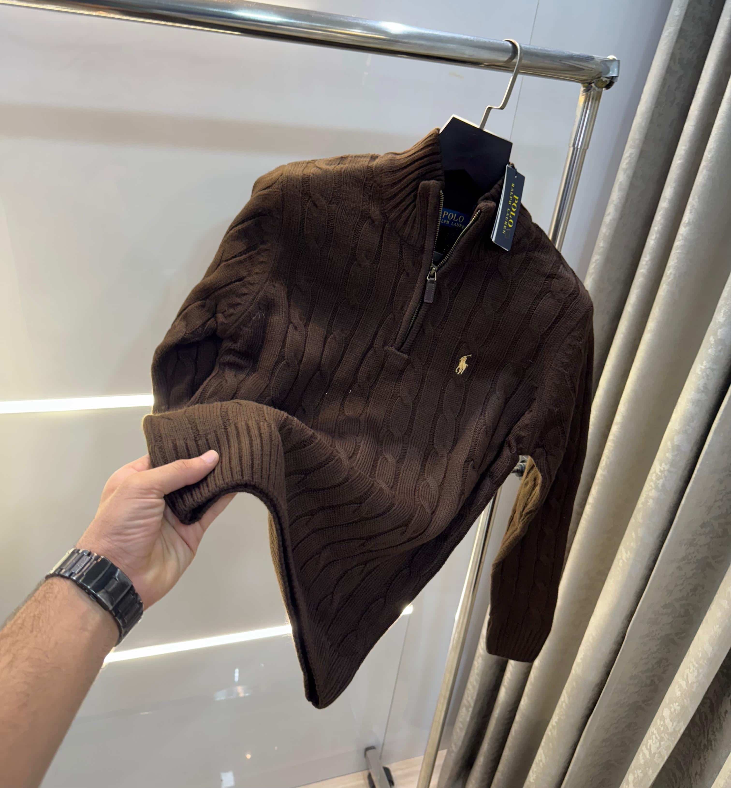 Ralph Laure n Brown Imported Knitted Pull Over Main image