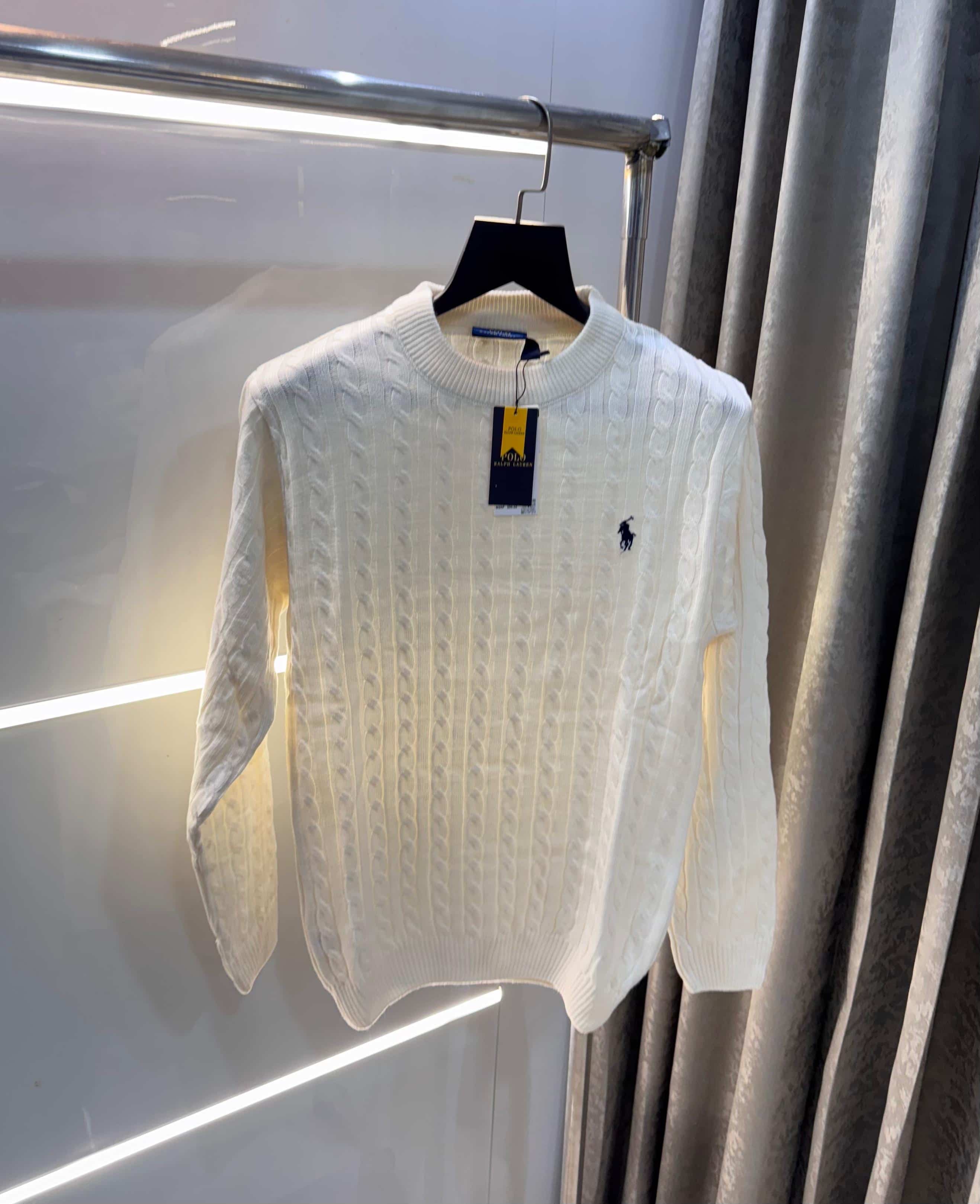 Ralph Laure n White Imported Knitted Pull Over Secondary image