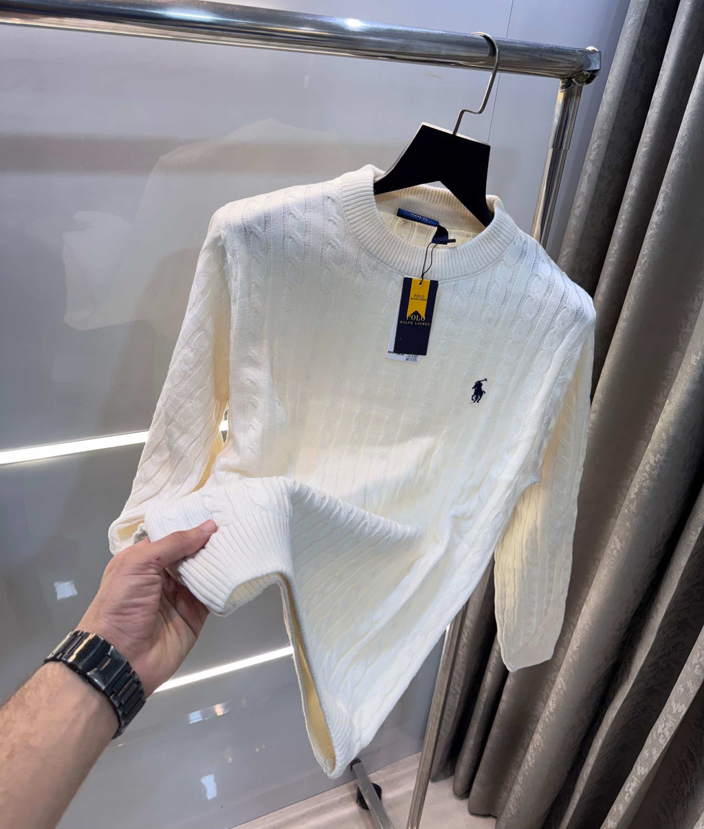 Ralph Laure n White Imported Knitted Pull Over